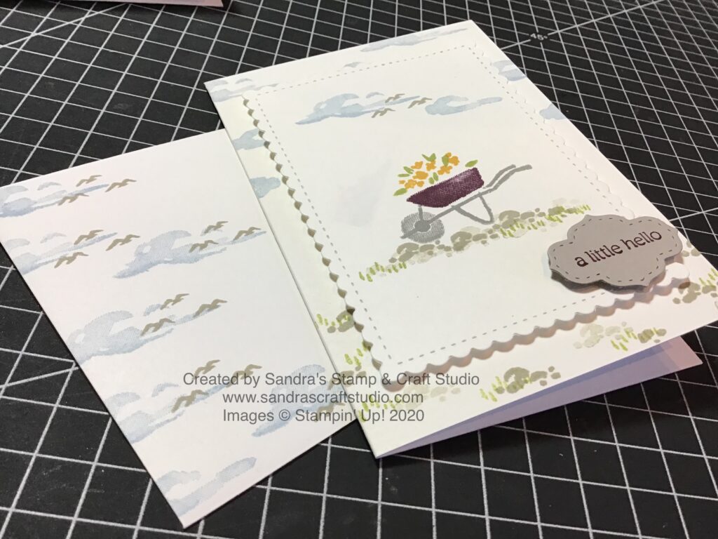 Handmade Card created using My Meadow stamp set