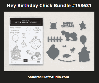 Hey Birthday Chick bundle to create motion card