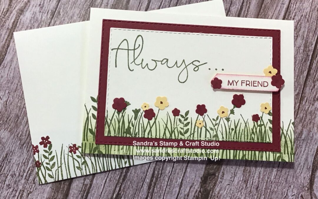 Field of Flowers Notecards for Colour Combo Hop