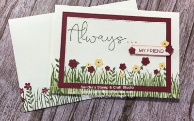 Field of Flowers Notecards for Colour Combo Hop