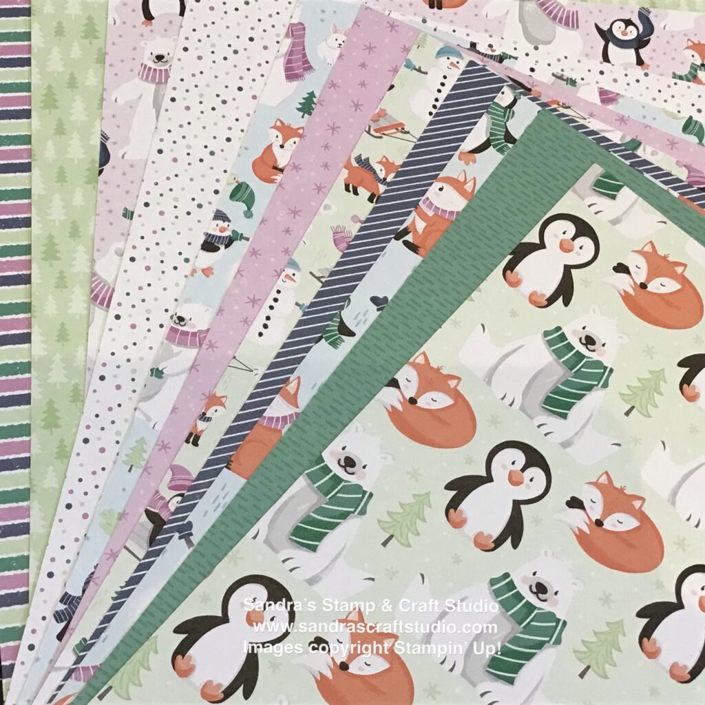 Penguin Playmates Designer Series Papers FREE from Stampin' Up!