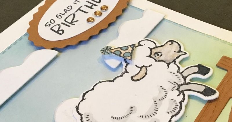 Handmade Birthday card featuring Sheep from Stampin' Up! Sale-A-Bration 2021