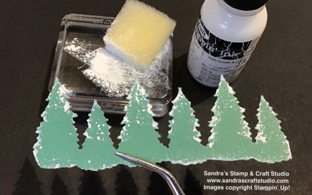 Top Christmas Tips with Evergreen Border Punch for Paper Crafting Blog Hop