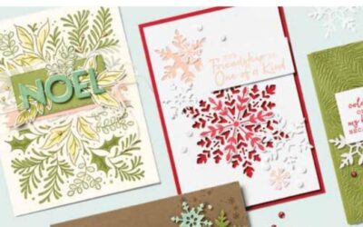 Colouring with Festive Foliage CASEing the Catalogues