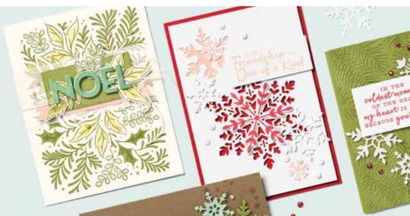 Colouring with Festive Foliage CASEing the Catalogues
