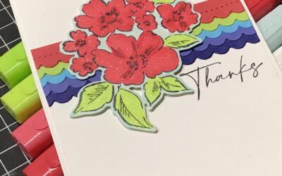 Hand-Penned Floral Card ~ Paper Crafting Blog Hop
