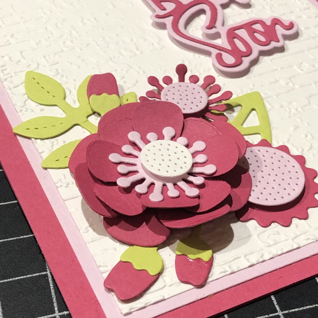 Beautiful Handmade card using Paper Florist Dies from Stampin' Up!