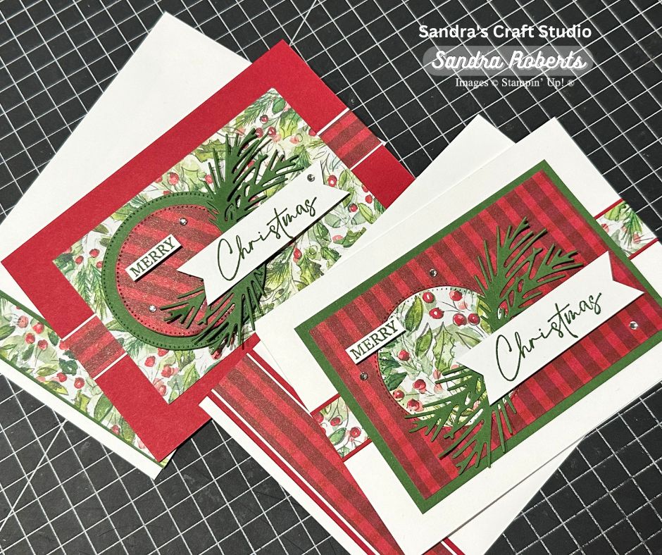 Beautiful Handmade Christmas cards with unique layout